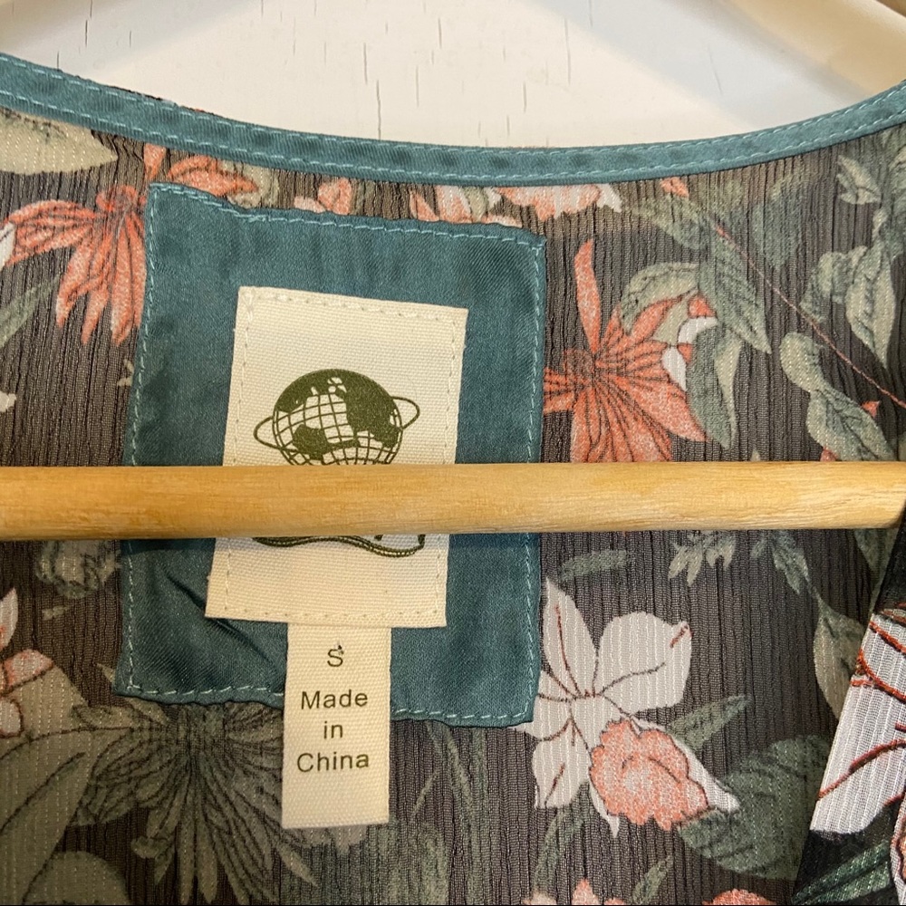 Tiny Brand (Anthro) Patchwork Wrap Blouse - image 8